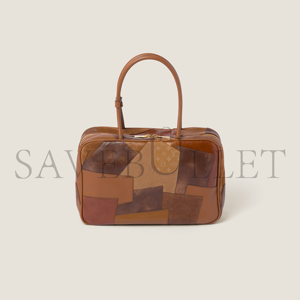 M1v M1v leather patchwork beau bag 5bb117 (34*23*10cm)